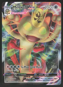 Meowth VMAX SWSH005 Pokemon TCG Sword & Shield Promo Cards NM - Image 1