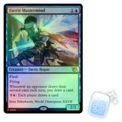 FOIL FAERIE MASTERMIND March Of The Machine MOM Magic MTG MINT CARD - Image 1