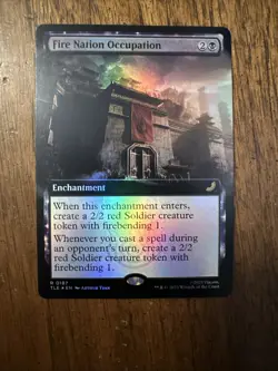 Fire Nation Occupation (Extended Art) Foil #187 Avatar (TLA) Magic MTG NM - Image 1