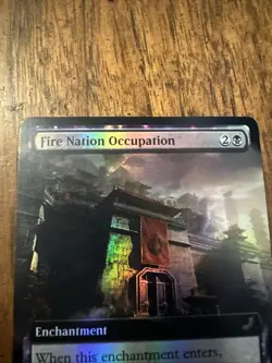 Fire Nation Occupation (Extended Art) Foil #187 Avatar (TLA) Magic MTG NM - Image 3