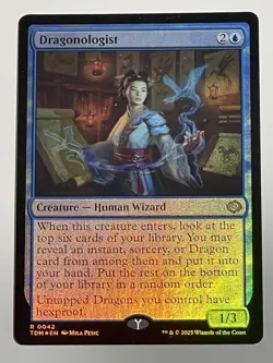 Dragonologist - Foil - Tarkir: Dragonstorm - Light Play - MTG - Image 1