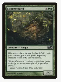 Sporemound | MTG M14 | EDH Commander Landfall Saproling Token Fungus | LP - Image 1