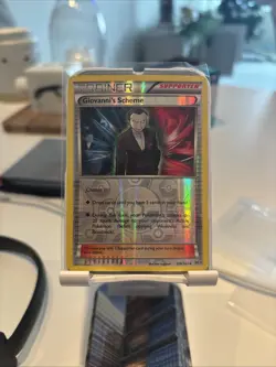 Pokemon TCG Giovanni's Scheme Breakthrough 138/162 Reverse Holo NM Card - Image 1