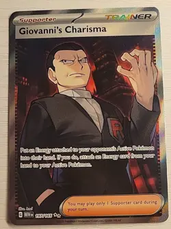 Giovanni's Charisma 197/165 Full Art Trainer SR - Pokemon 151 English - Image 1