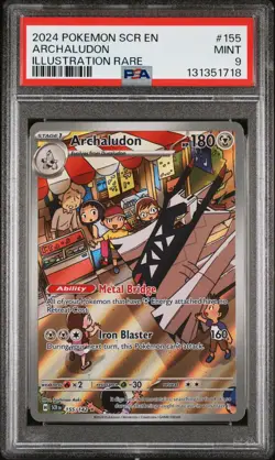 PSA 9 Archaludon 155/142 Pokemon Stellar Crown SCR Illustration Rare 2024 MINT - Image 1