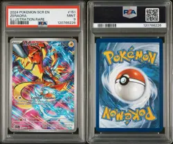 Pokemon TCG Zeraora #151/142 Stellar Crown Illustration Rare PSA 9 MINT - Image 3