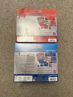 Pokemon Sword & Shield Battle Styles Blue & Red Elite Trainer Box ETB Set of 2 - Image 2