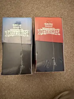 Pokemon Sword & Shield Battle Styles Blue & Red Elite Trainer Box ETB Set of 2 - Image 3