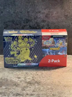 Pokemon Surging Sparks Elite Trainer Box ETB & Booster Bundle Costco 2 Pack - Image 1