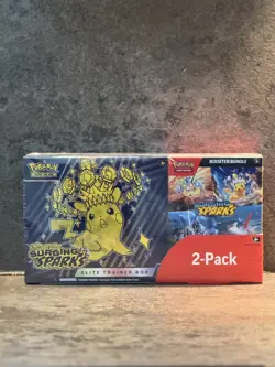 Pokemon Surging Sparks Elite Trainer Box ETB & Booster Bundle Costco 2 Pack - Image 3
