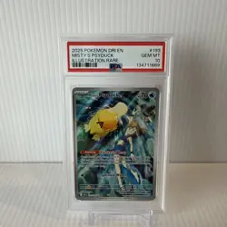 2025 Pokemon DRI EN MISTY'S PSYDUCK ILLUSTRATION RARE PSA 10 Gem Mint - Image 1