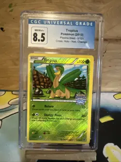 2013 Tropiu 5/101 Pokemon Plasma Blast -National Champs/Crosshatch Holo CGC 8.5 - Image 1