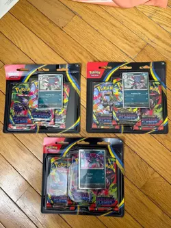 Pokemon TCG Phantasmal Flames 3-Pack Blister LOT OF 3 SEALED Sneasel-Weavile🔥 - Image 1
