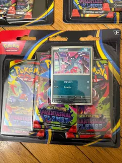 Pokemon TCG Phantasmal Flames 3-Pack Blister LOT OF 3 SEALED Sneasel-Weavile🔥 - Image 3