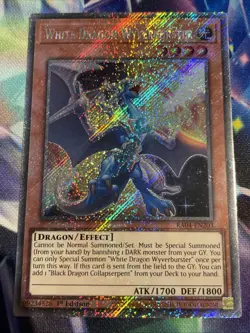 Yu-Gi-Oh! TCG White Dragon Wyverburster RA04-EN203 Platinum Secret Rare NM/M - Image 1