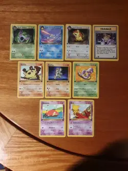 Pokemon TCG 90s Team Rocket 1st Edition Bundle Near Mint Condition Cards x9 Uk - Image 1