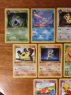 Pokemon TCG 90s Team Rocket 1st Edition Bundle Near Mint Condition Cards x9 Uk - Image 2