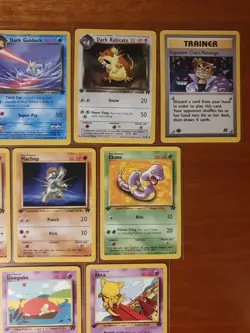 Pokemon TCG 90s Team Rocket 1st Edition Bundle Near Mint Condition Cards x9 Uk - Image 3