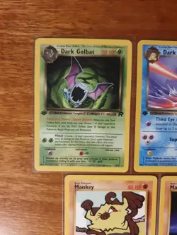 Pokemon TCG 90s Team Rocket 1st Edition Bundle Near Mint Condition Cards x9 Uk - Image 5