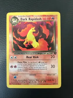 Pokemon Dark Rapidash TCG Team Rocket Card 44/82 Regular - Image 1