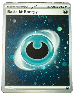 Dark HD Energy Swirl 151 Reverse Holo Cosmos Pokemon Card NM - Image 1