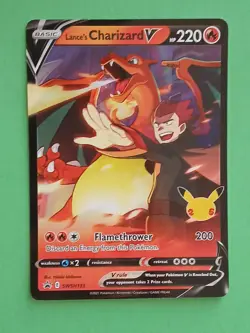 Pokemon Celebrations Collection Box Lance's Charizard V SWSH 133 Promo Card - Image 1