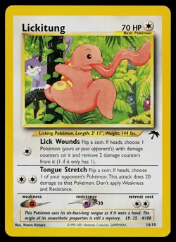 Pokemon Card - Lickitung Southern Islands 16/18 - Image 1