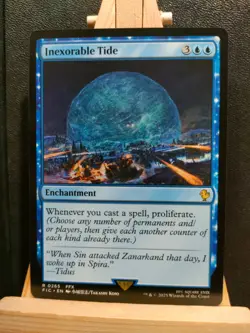 Inexorable Tide - Final Fantasy Commander - Rare - NM (see pics) MTG - Image 1