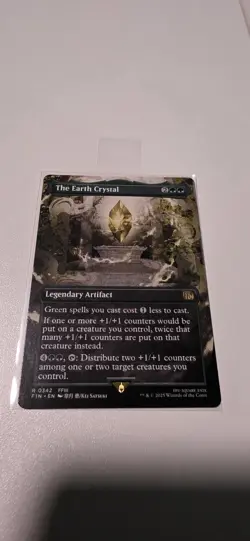 The Earth Crystal Borderless Regular 342 Final Fantasy FIN MTG NM - Image 1