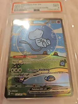 Mew EX 232/091 PSA 9 Special Illustration Rare Paldean Fates Bubble Mew Pokemon - Image 4