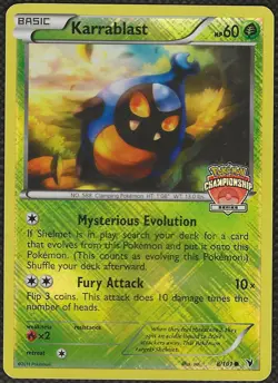 Pokemon KARRABLAST 8/101 Championship Series Promo NV English Laukaps NM - Image 1