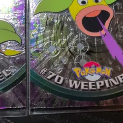 2000 Topps Chrome Pokemon TV Series 1 #71 Victreebel & #70 Weepinbell NM - Image 4