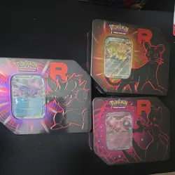 Pokemon - Destined Rivals - Team Rocket Tin (x3) - New/Sealed - Image 1