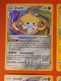 Pokemon Sword & Shield Vivid Voltage Jirachi 119/185 Raikou 050/185 Amazing Rare - Image 3