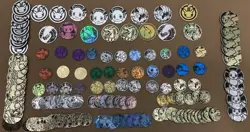 Lot of x134 Pokemon TCG Coins (BW/XY/SM/SWSH Era) - Image 1