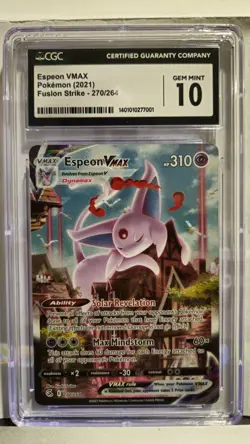 Ezpeon Vmax Alt ART 270/264 CGC 10 Gem Mint Fusion Strike Pokemon - Image 1