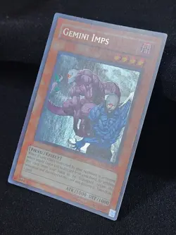 YuGiOh TCG 3 x Gemini Imps Premium Pack 1 PP01-EN005 Secret Rare LP - Image 4