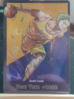 Carte one piece Zoro custom Don Card Lakers One piece Eng jeux de cartes TCG - Image 1