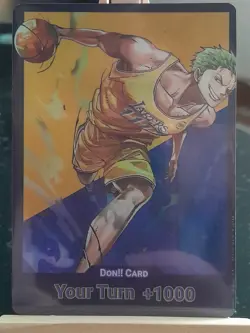 Carte one piece Zoro custom Don Card Lakers One piece Eng jeux de cartes TCG - Image 3