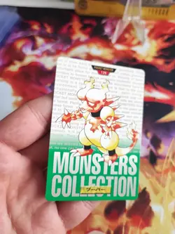 Pokemon Karte Card Magmar Carddass Green 96 Japanese Monsters Collection NM - Image 2