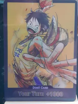 Carte one piece Luffy custom Don Card Lakers One piece Eng jeux de cartes TCG - Image 4