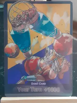 Carte one piece Franky custom Don Card Lakers One piece Eng jeux de cartes TCG - Image 1