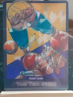 Carte one piece Franky custom Don Card Lakers One piece Eng jeux de cartes TCG - Image 4
