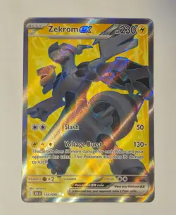 Zekrom ex 158/086 Secret Rare Pokemon TCG SV: Black Bolt NM - Image 1