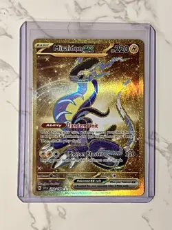 Pokemon TCG Miraidon ex Scarlet & Violet Base Set 253/198 Gold Holo Hyper Rare - Image 1