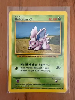 Pokemon · Nidoran [M] · Basis-Set · 55/102 · Deutsch · 1999 · Karte · BS 55 - Image 1