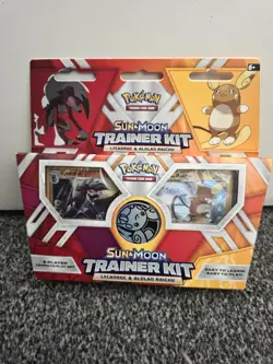 Pokemon TCG Sun Moon Trainer Kit Lycanroc Alolan Raichu New Sealed 2017 - Image 2