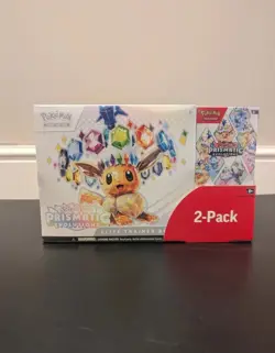 Pokemon TCG Prismatic Evolutions Costco 2 Pack - ETB & Booster Bundle Sealed ✅ - Image 1