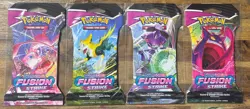 Pokemon TCG Fusion Strike Sleeved Booster COMPLETE ART SET - Image 1