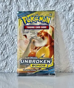 Pokemon Unbroken Bonds Booster Pack - Charizard Artwork Sun & Moon New & Sealed - Image 1